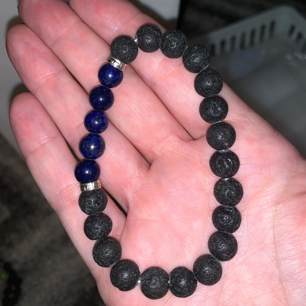 Chakra Bracelet with Lava stones
